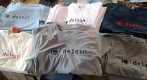 click to enlarge Delsin Text Vintage Blue