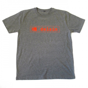 Delsin Text Melange Grey / Red Print