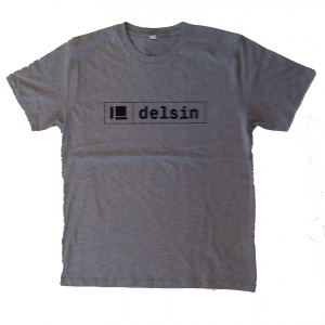 Delsin Text Melange Grey / Dark Print